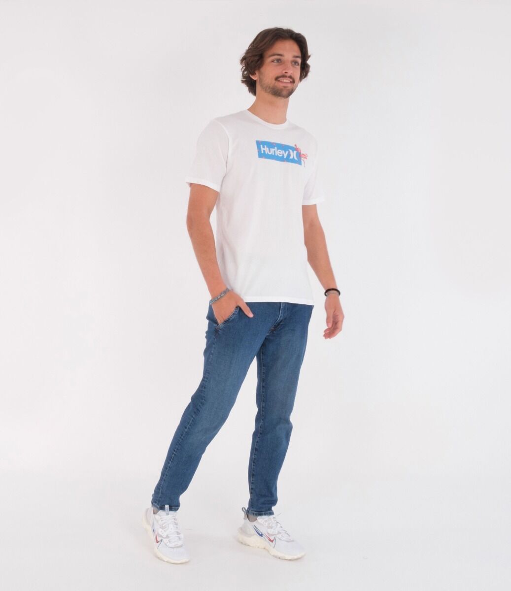 Polera Hombre Flamenco Blanca