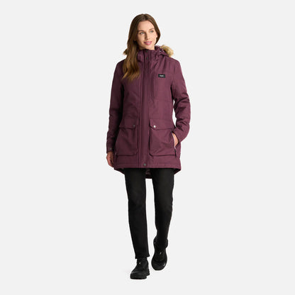 Chaqueta Mujer Roble B-Dry Hoody Jacket Melange Vino