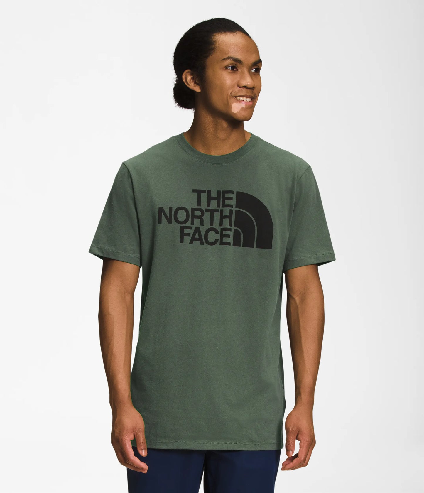 Polera Hombre Half Dome Verde Oscuro