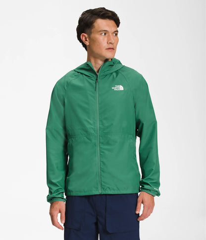 Chaqueta Hombre Cortaviento Flyweight Hoodie 2.0 verde