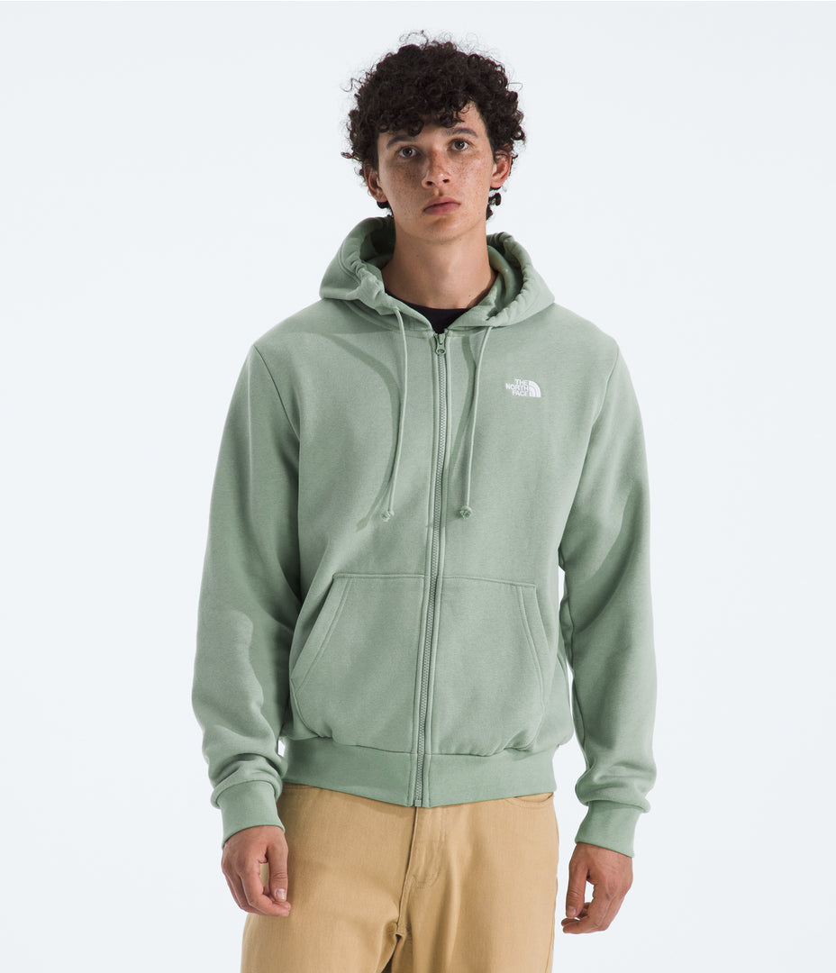 Poleron Hombre Evo Emb Full Zip Hoodie Verde Claro