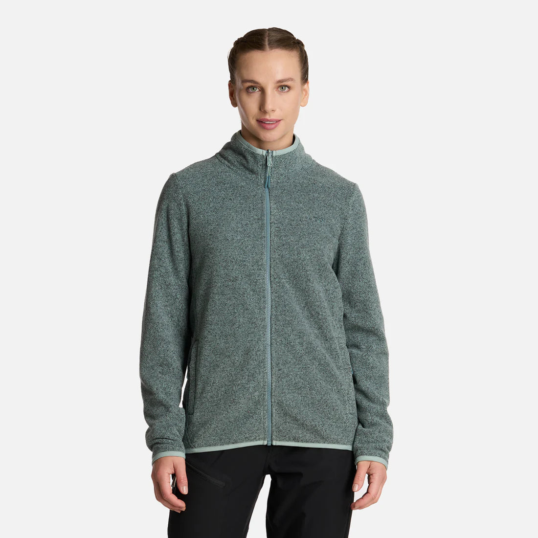 Chaqueta Mujer Tres Cruces Fusion-3 Hoody Jacket Jade Oscuro