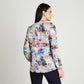 Blusa Mujer M/L Estampado Cuello Mao Lila