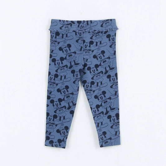 Calza Niña Full Print Minnie Mouse Azul