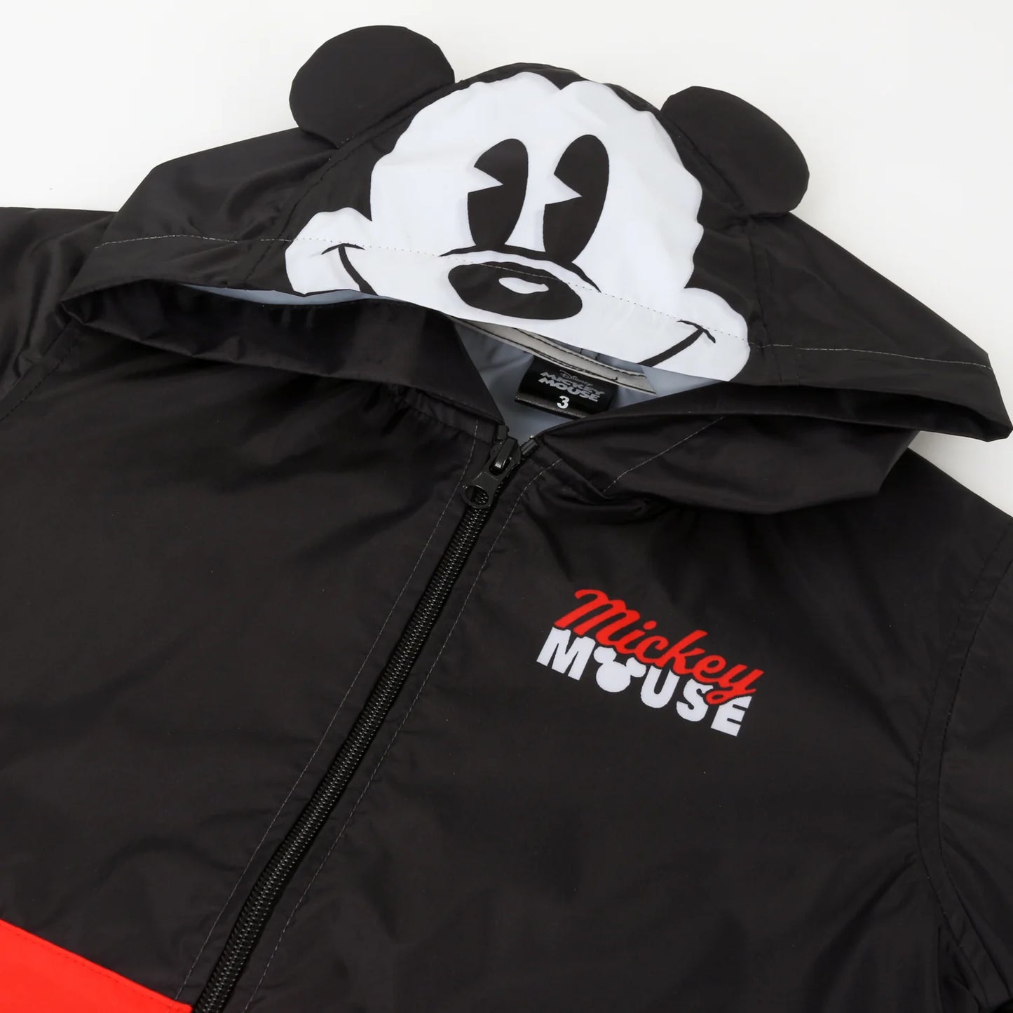 Impermeable Niño Orejas Mickey Mouse Negro