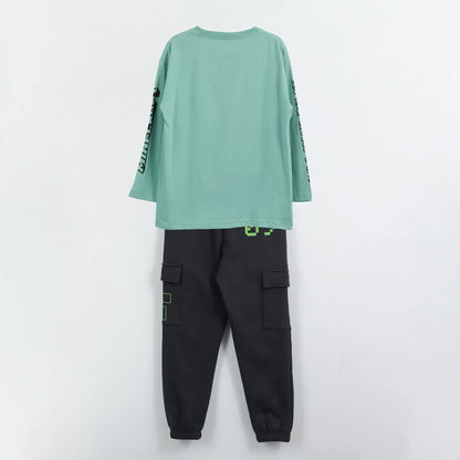 Conjunto Niño Creeper Cargo Verde