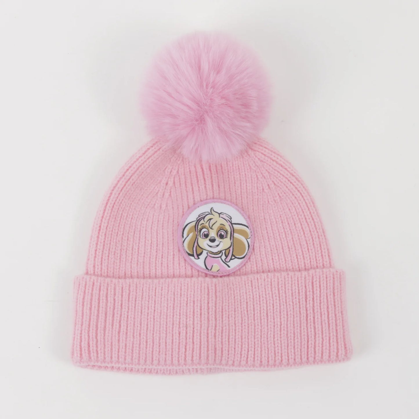 gorro-con-pompón-niña-skye-rosado