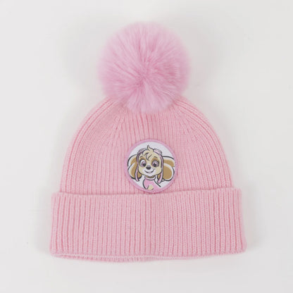 gorro-con-pompón-niña-skye-rosado