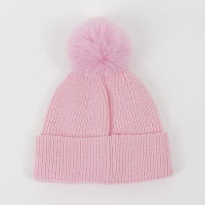 Gorro Niña con Pompón  Skye Rosado