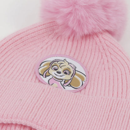 Gorro Niña con Pompón  Skye Rosado