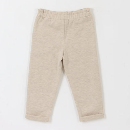 Pantalón Niña Buzo Lazo Beige