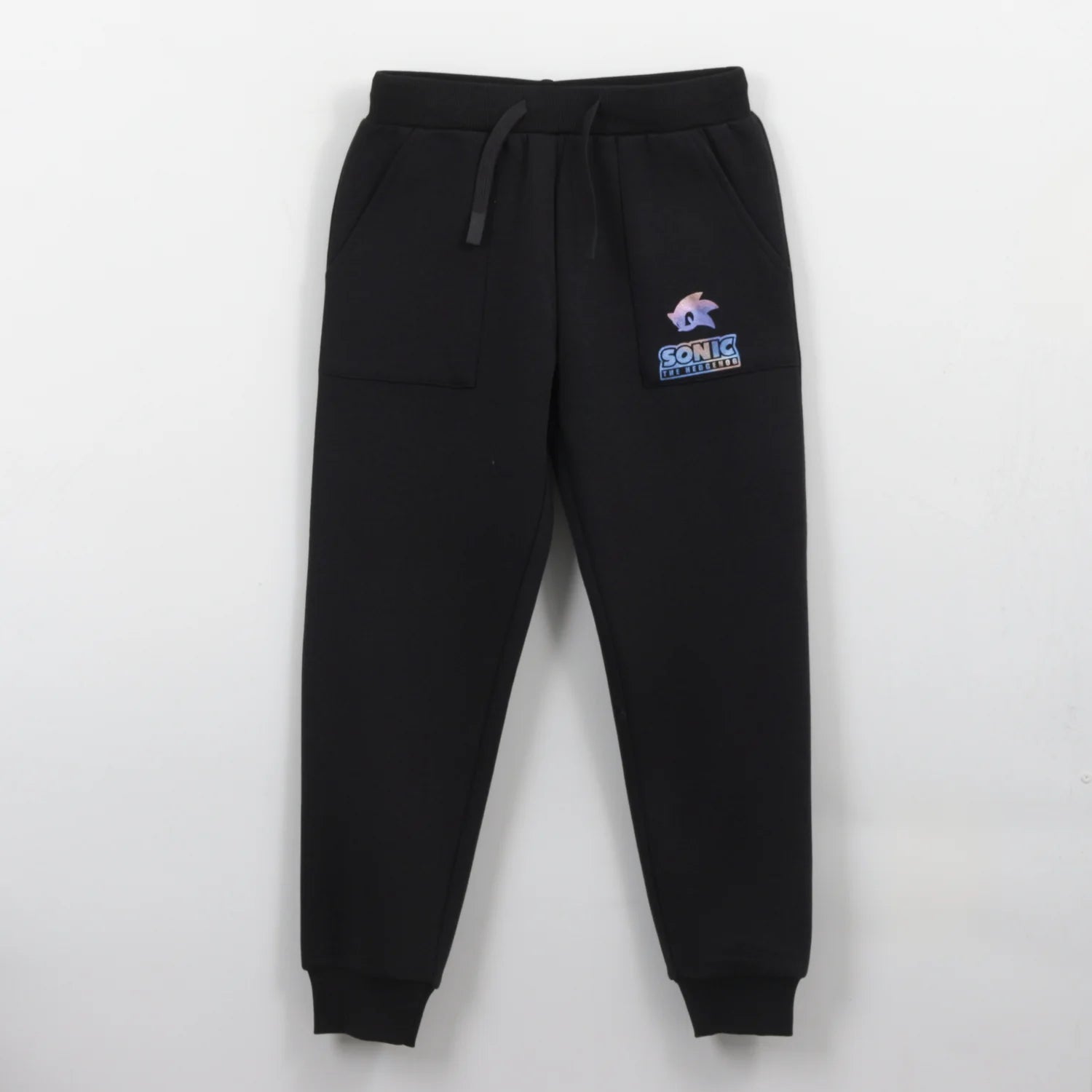 pantalón-de-buzo-niño-logo-sonic-negro-