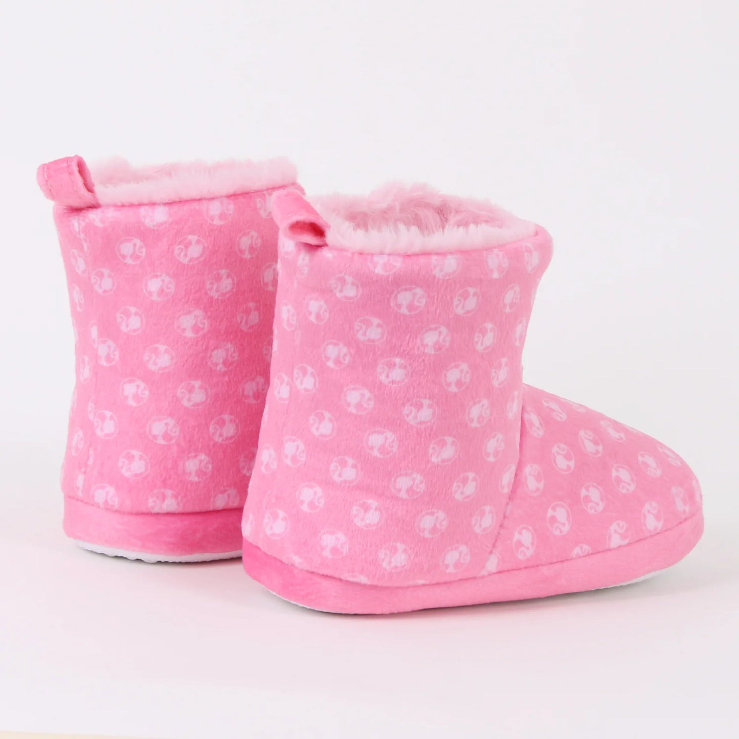Pantufla Bota Niña Invernal Logo Print Rosado