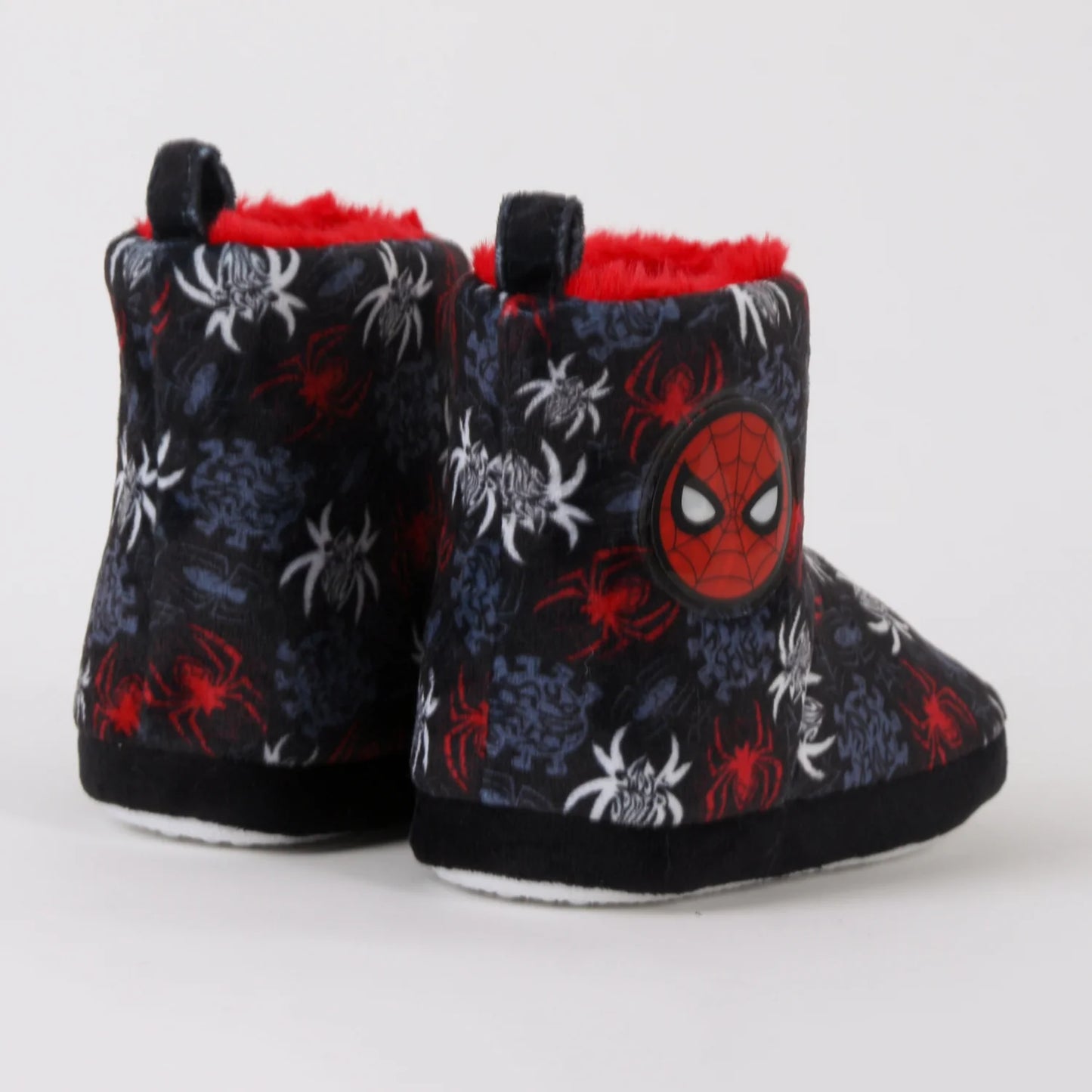 Pantufla Bota Niño Invernal Full Print Spiderman Gris