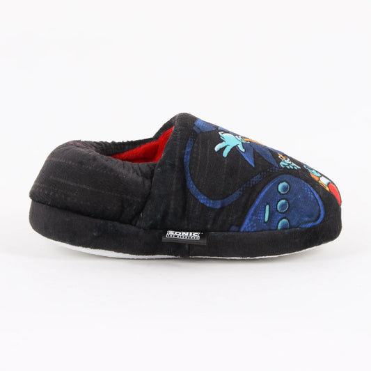 pantufla-niño-no-time-for-games-nuckles-&-sonic-negro-
