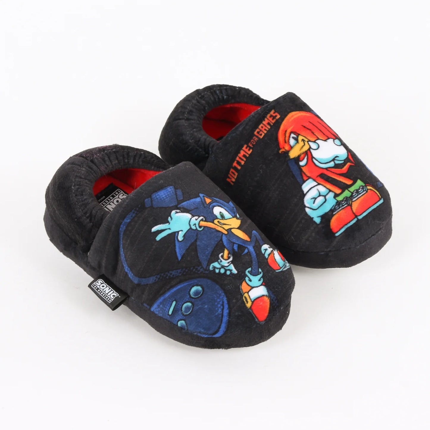 Pantufla Niño No Time For Games Nuckles & Sonic Negro