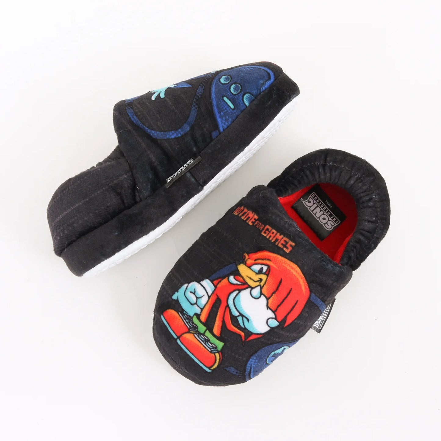 Pantufla Niño No Time For Games Nuckles & Sonic Negro