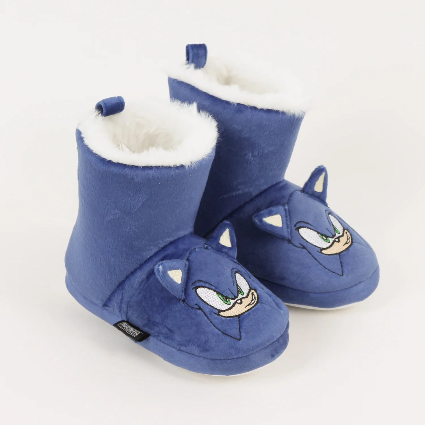Pantufla Bota Niño Invernal Orejas Azul