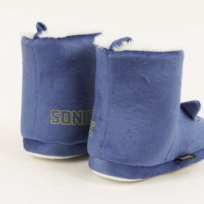 Pantufla Bota Niño Invernal Orejas Azul