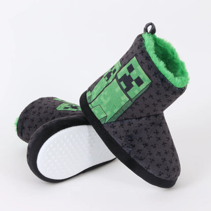 Pantufla Bota Niño Invernal Creepers Negro