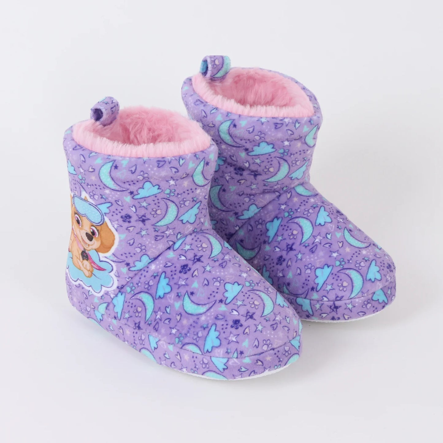 Pantufla Bota Niña Invernal Skye Cielo Morado