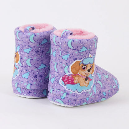 Pantufla Bota Niña Invernal Skye Cielo Morado