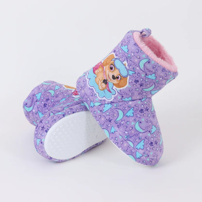 Pantufla Bota Niña Invernal Skye Cielo Morado