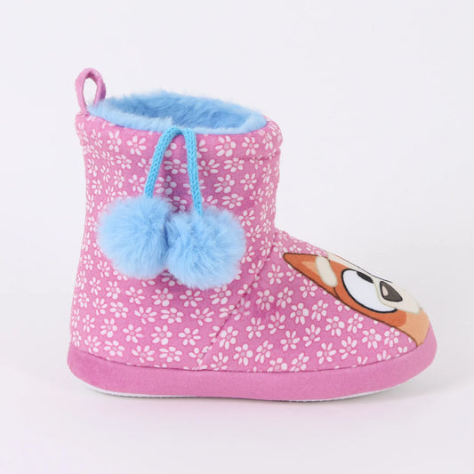 pantufla-bota-niña-invernal-flores-rosado-