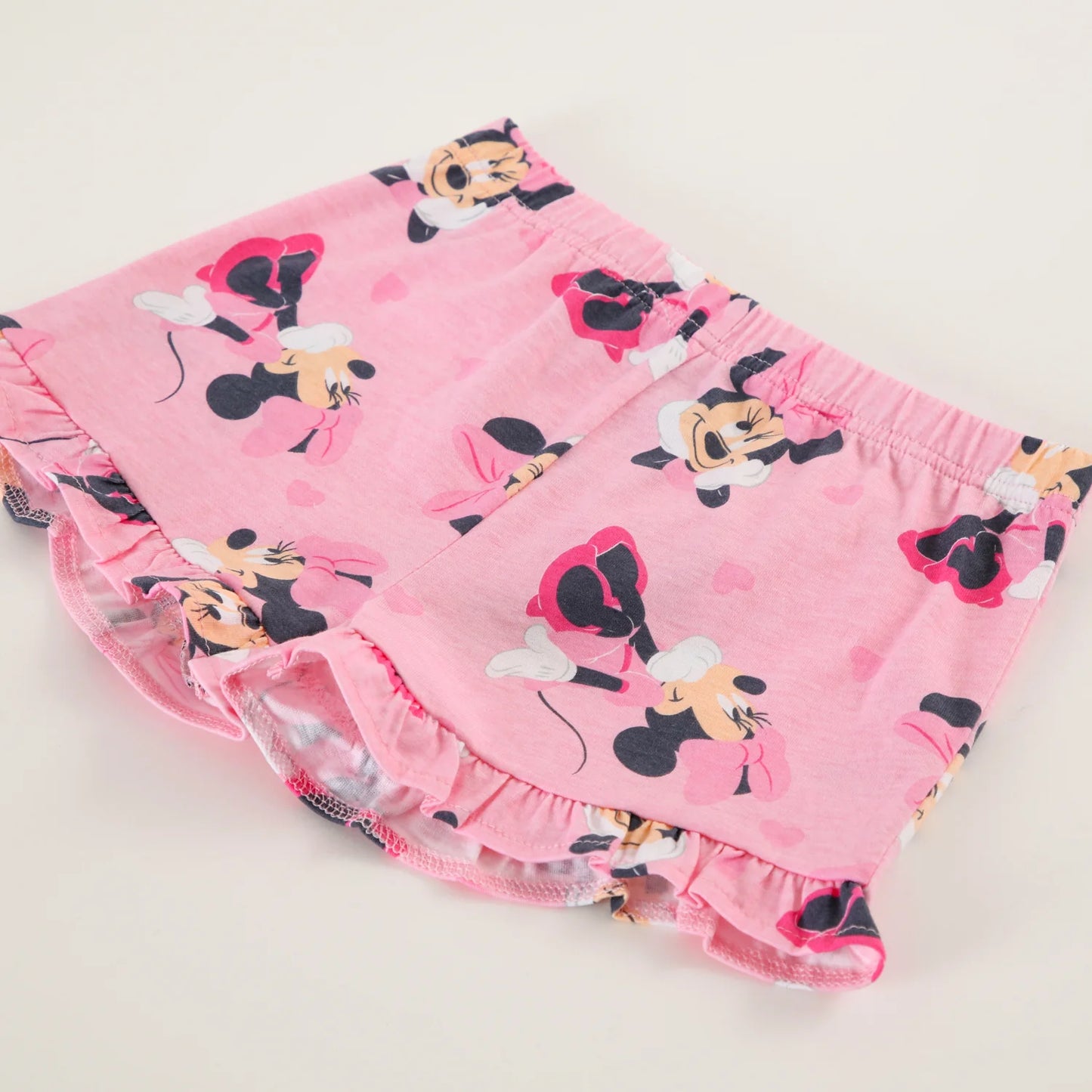 Pijama Niña Corto Minnie Full Print Rosado