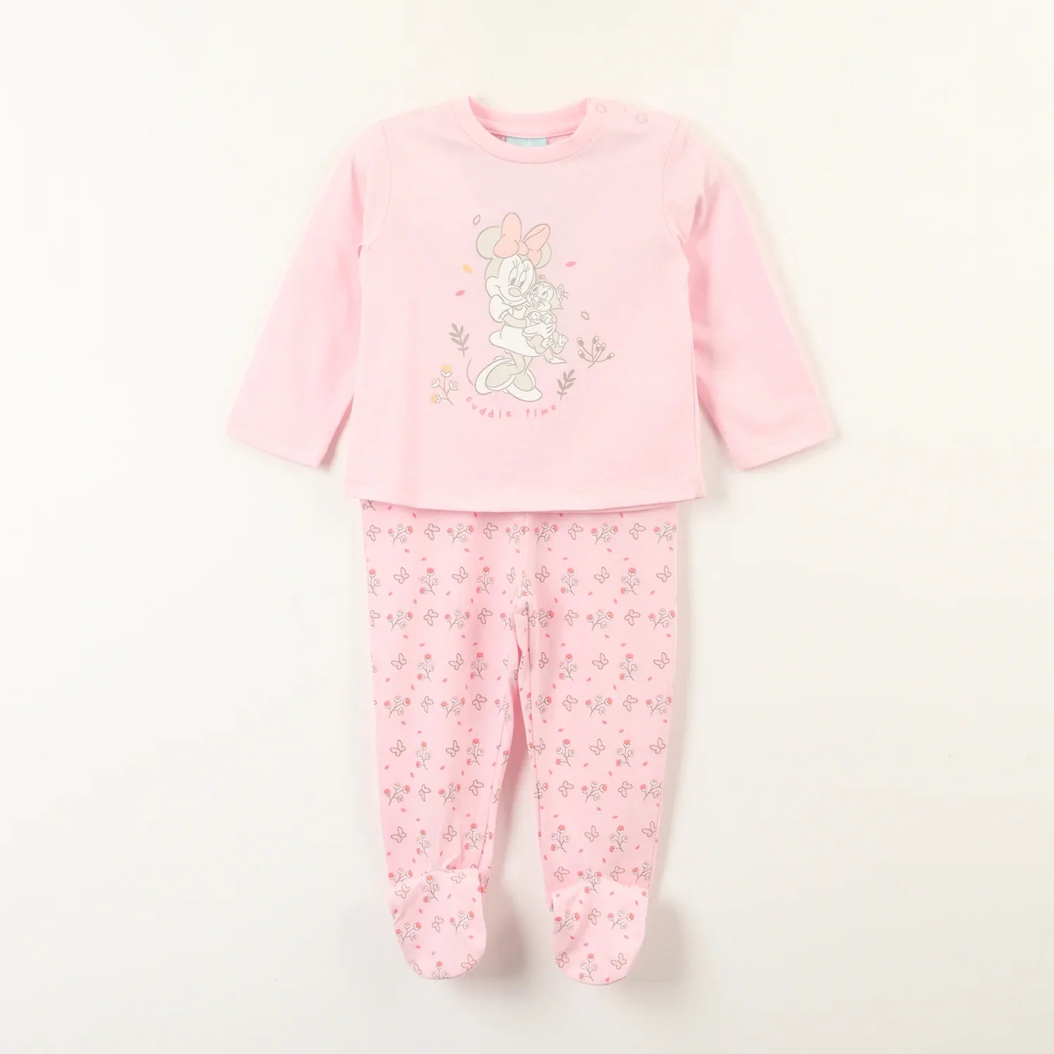 pijama-bebe-minnie-cuddle-time-rosado