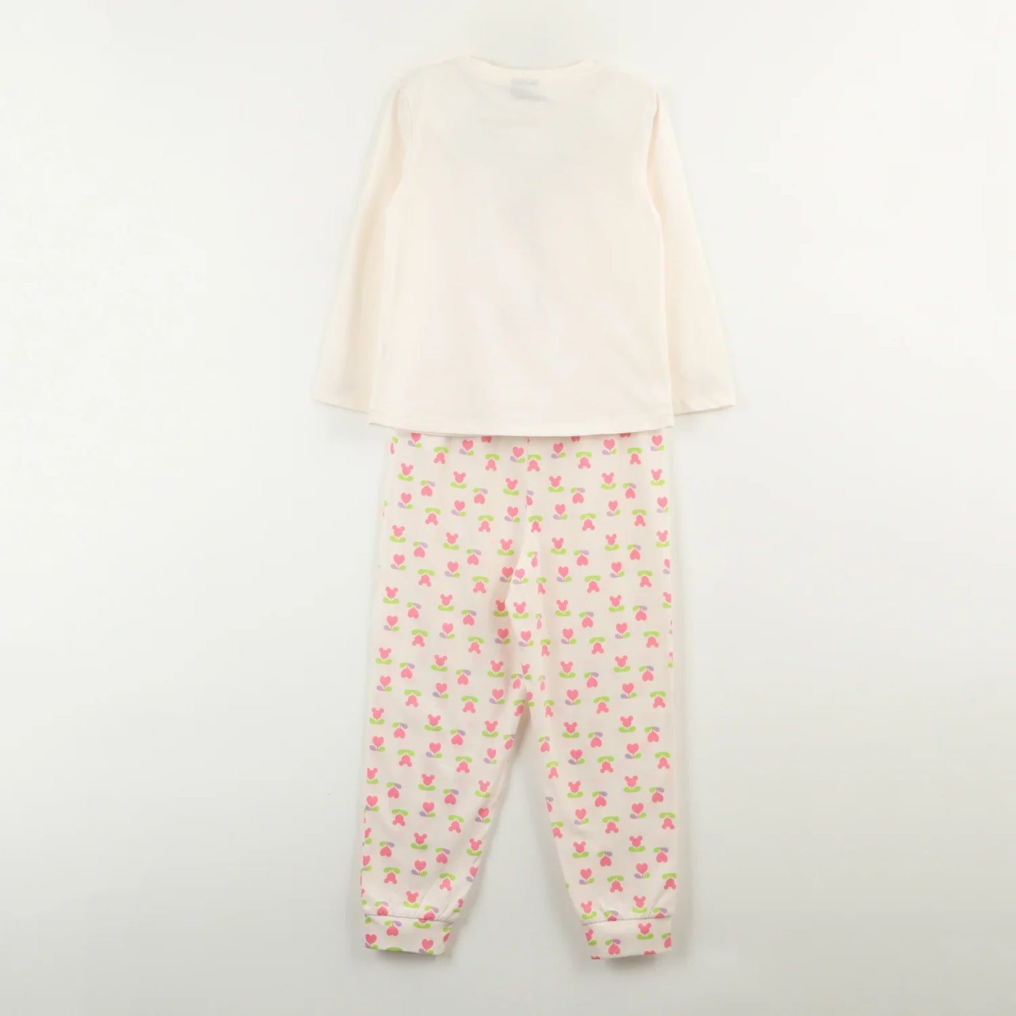 pijama-niña-minnie-flowers-beige-disney