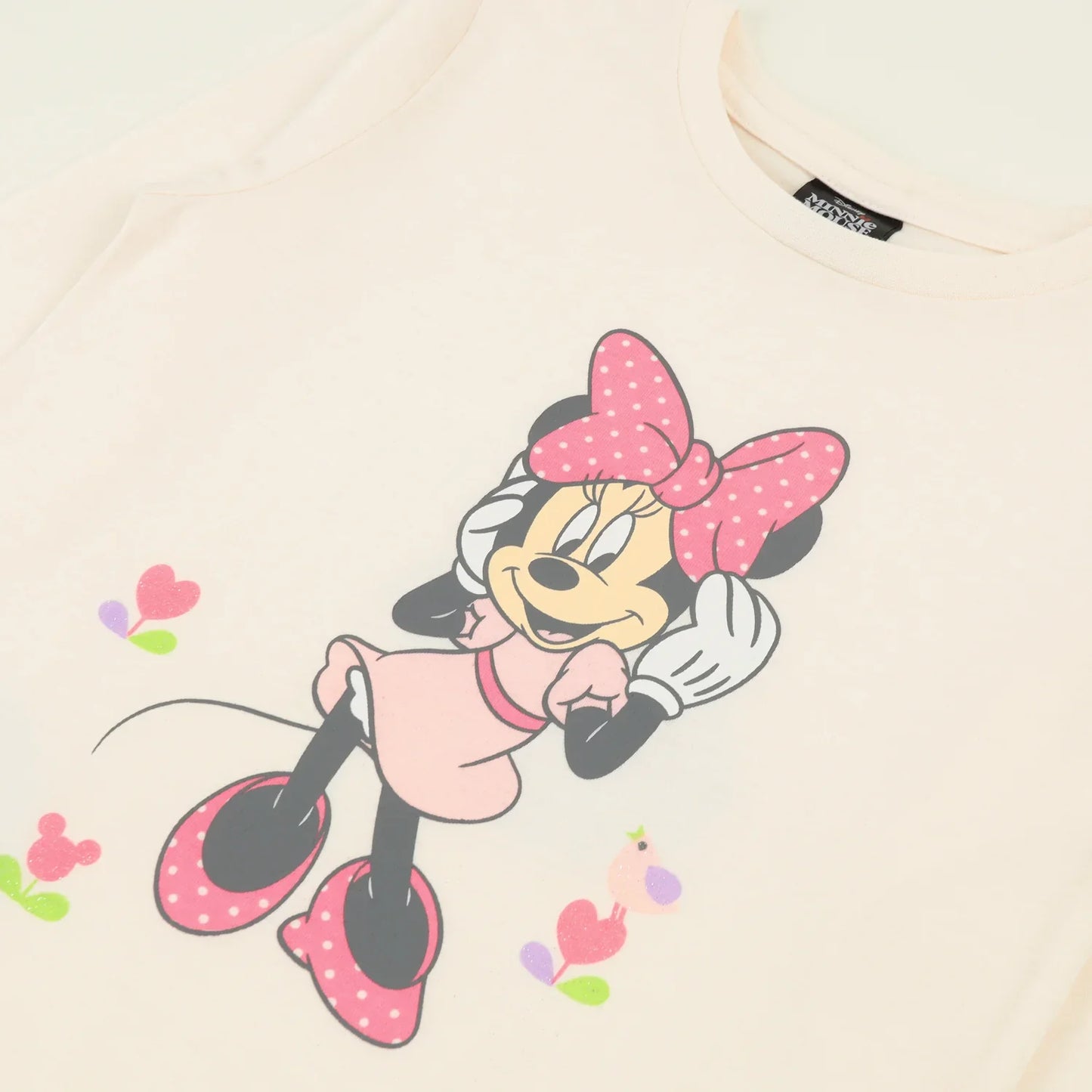 pijama-niña-minnie-flowers-beige-disney