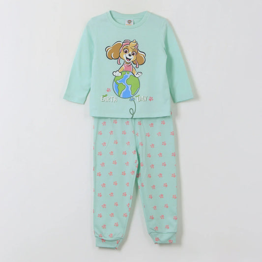 pijama-manga-larga-niña-skye-earth-day-verde-