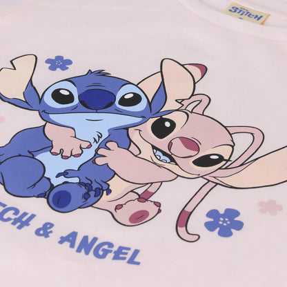 Pijama Niña Largo Angle y Stitch