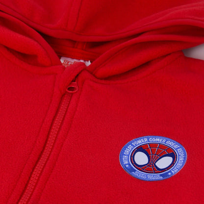Polar con Gorro Niño Logo Spidey Rojo