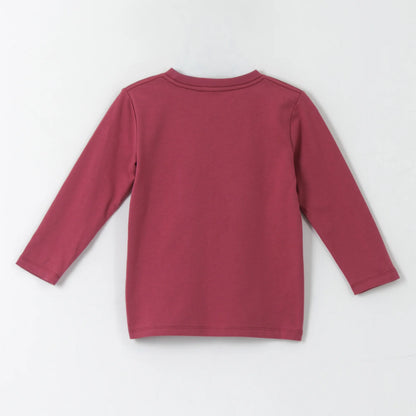 Polera Niño Manga Larga Play Together Burdeo