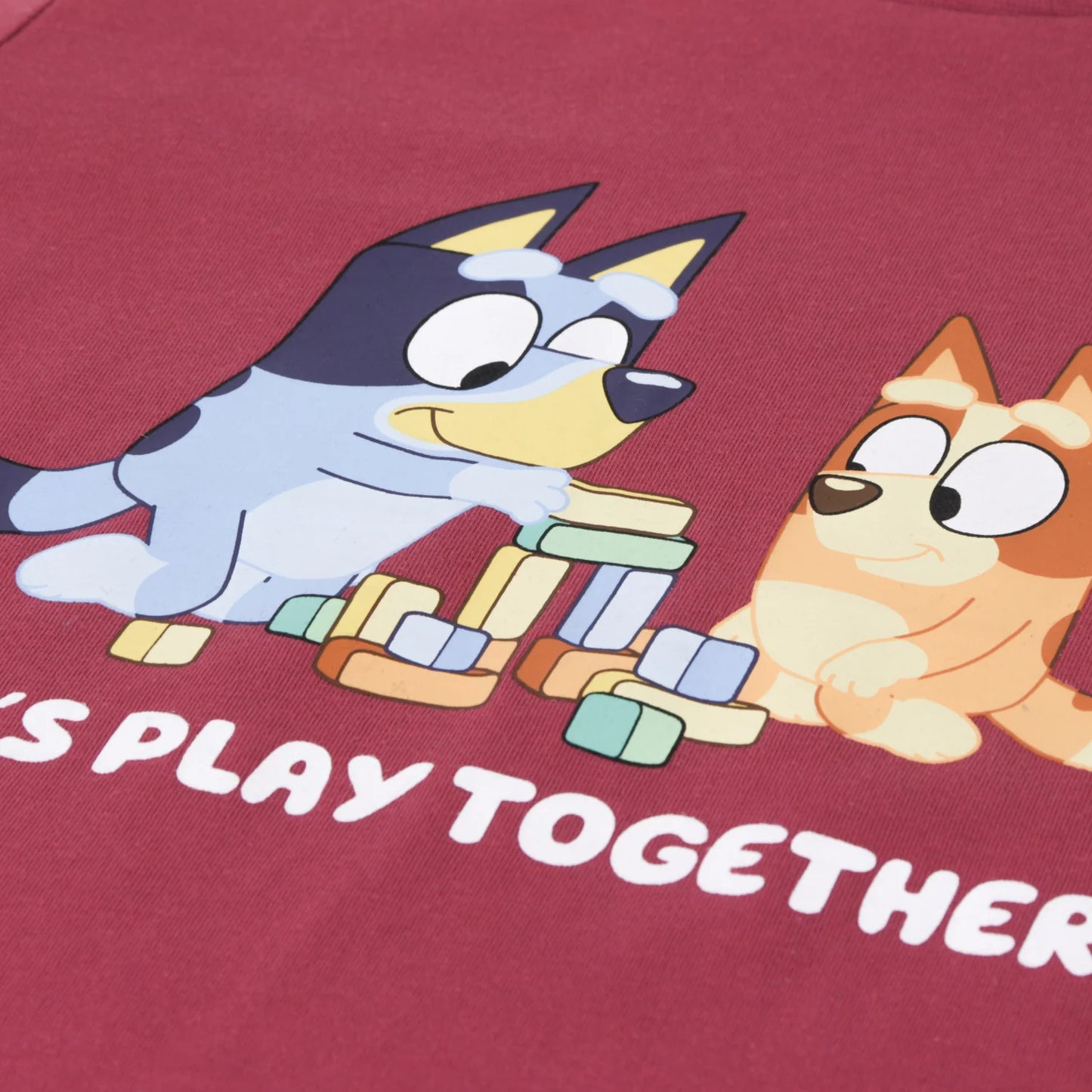 Polera Niño Manga Larga Play Together Burdeo