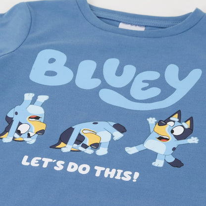 Polera Niña Manga Larga Lets Do This Azul