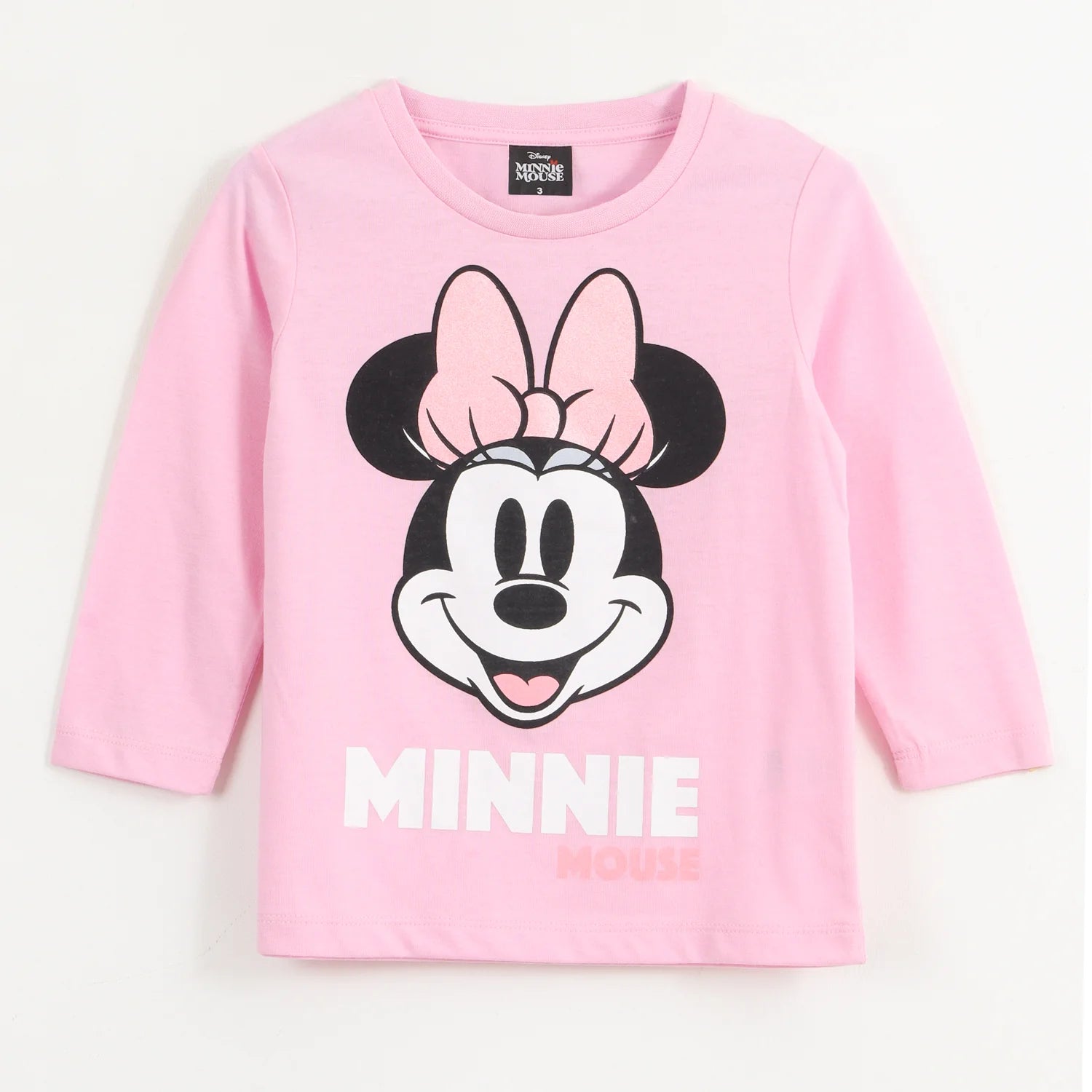 polera-manga-larga-niña-minnie-face-rosado-