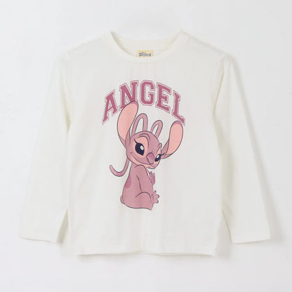 polera-manga-larga-niña-angel-lilo-&-stitch-blanco-