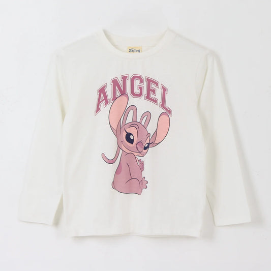 polera-manga-larga-niña-angel-lilo-&-stitch-blanco-