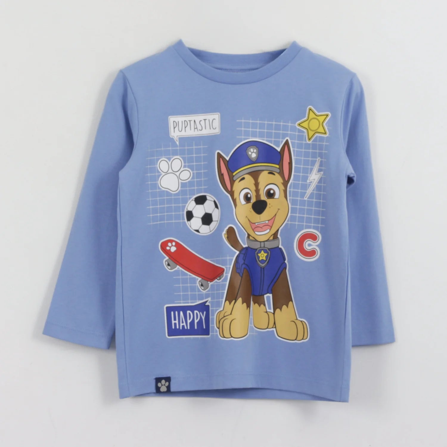 polera-manga-larga-niño-happy-chase-azul-