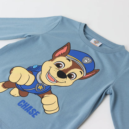 Polera Niño Manga Larga Chase Azul