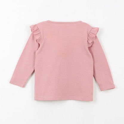 Polera Niña Manga Larga  Vuelos Friends Rosado