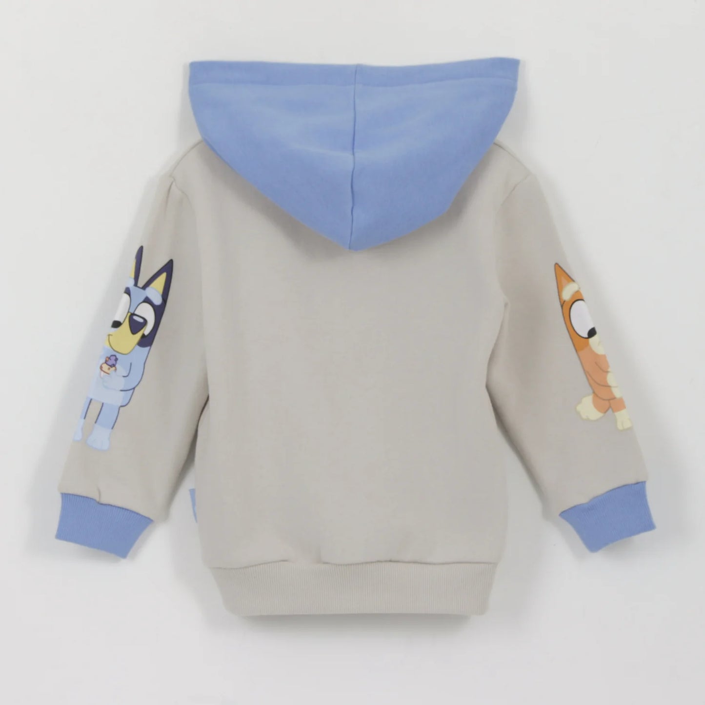 Polerón Niño con Cierre  Manga Print Beige