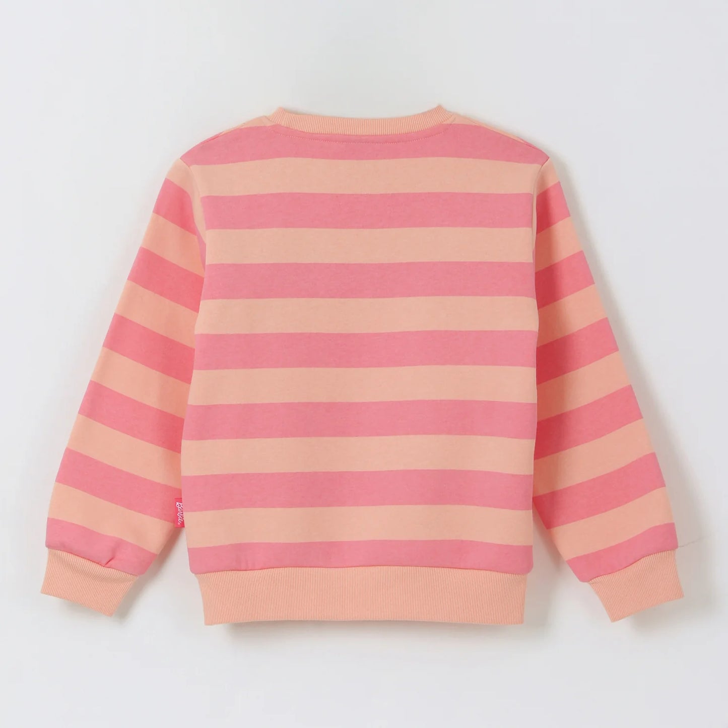 Polerón Niña Cerrado  Rayas Rosado