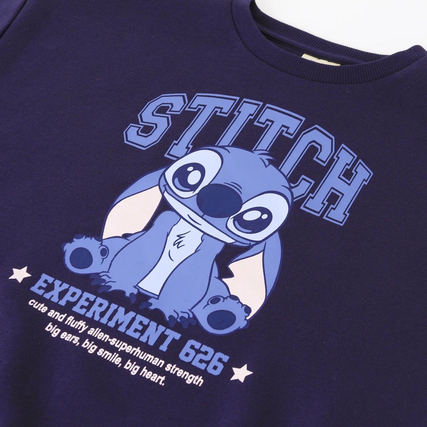 Poleron Niña Cerrado  Experiment 626 Lilo Stitch Azul