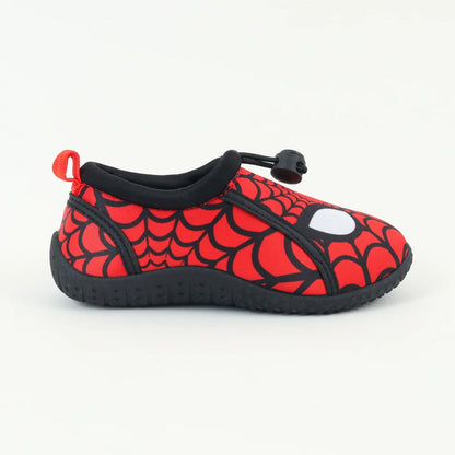 zapatilla-de-agua-niño-rojo-telaraña-y-ojos-spiderman-marvel
