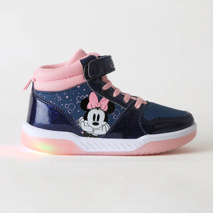 zapatilla-caña-alta-niña-luces-azul-minnie-