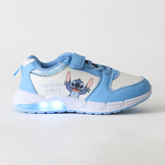 zapatilla-luces-niña-velcro-lilo-&-stitch-azul-